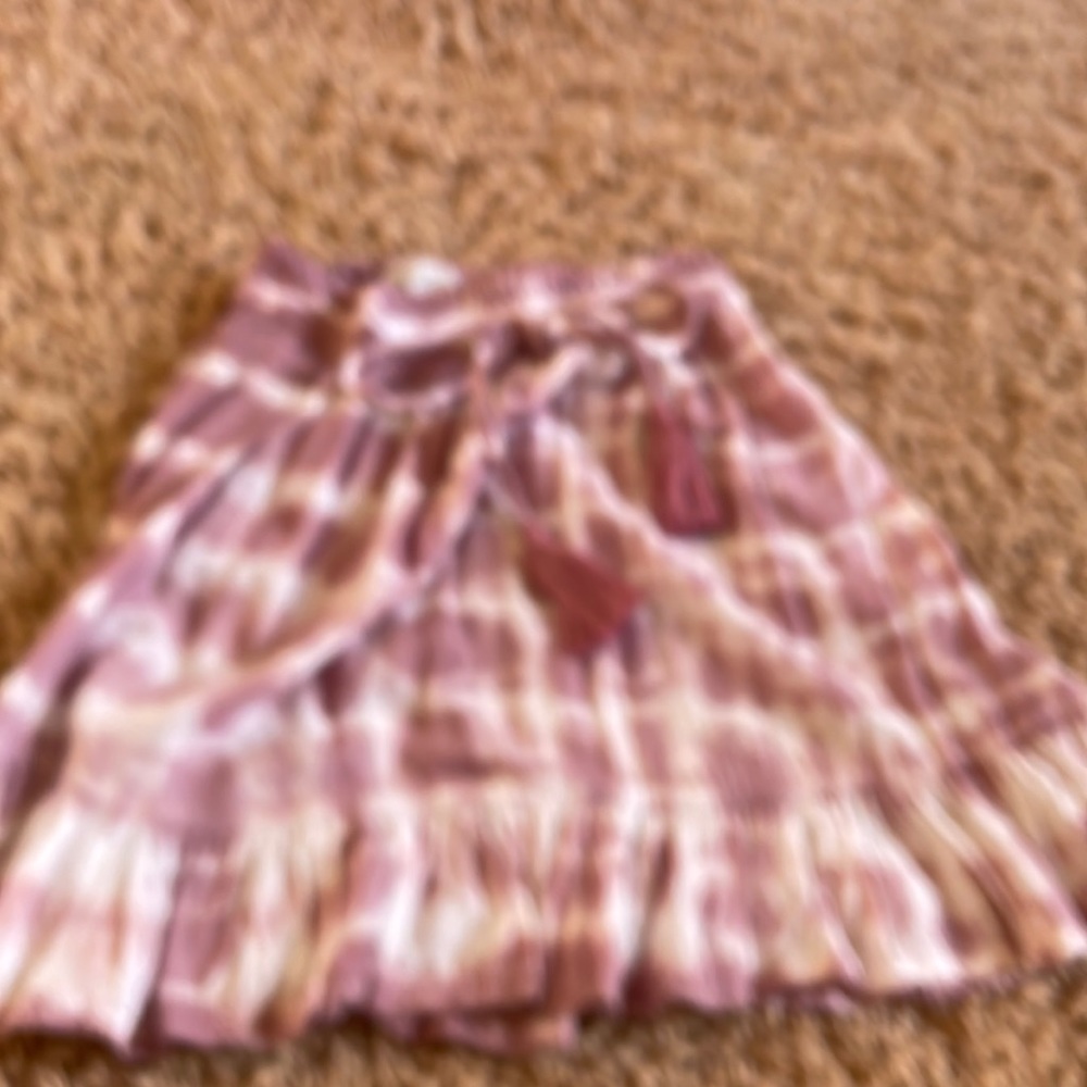Tiara Hawaii women’s tie die tassel skirt